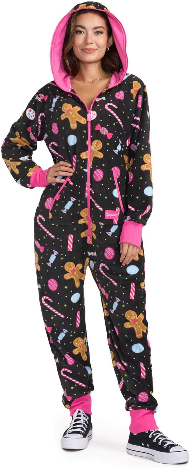 Tipsy Elves Christmas Onesies for Adults - Comfy Unisex Matching Holiday Jumpsuits with Convenient Pockets