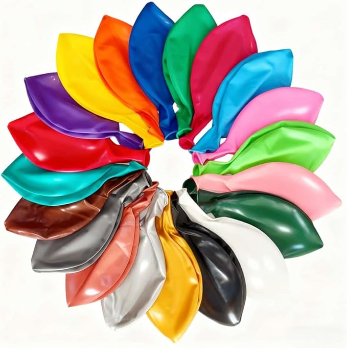 60 Pack Giant Round Balloons 36 Inch 20 Kinds Colors Latex Colorful Party Big Balloon Bulk for Various Party Events Decorations