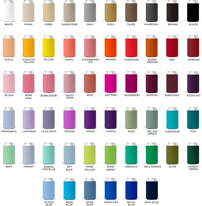 20 PCS Personalized Can Sleeves for Wedding & Party Favors – Custom Drink Holders for Anniversary, Engagement, Bridal Showers – Bulk Gifts for Guests, Fits 12-16oz Cans & Bottles (20, Standard)