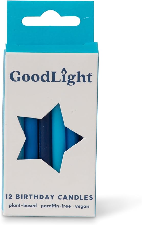 Birthday Candles (Blues) Case of 12-144 Candles Total