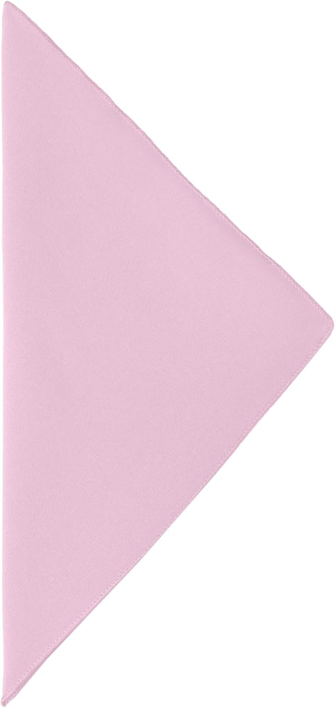 Ultimate Textile Cotton-Feel Light Pink Cloth Napkins - 17" x 17" (Set of 24) Washable Dining Quality Polyester, Wrinkle & Stain Resistant