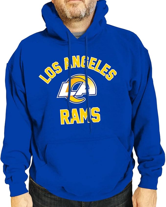Team Fan Apparel NFL Adult Gameday Hooded Sweatshirt - Poly Fleece Cotton Blend - Stay Warm and Represent Your Team in Style