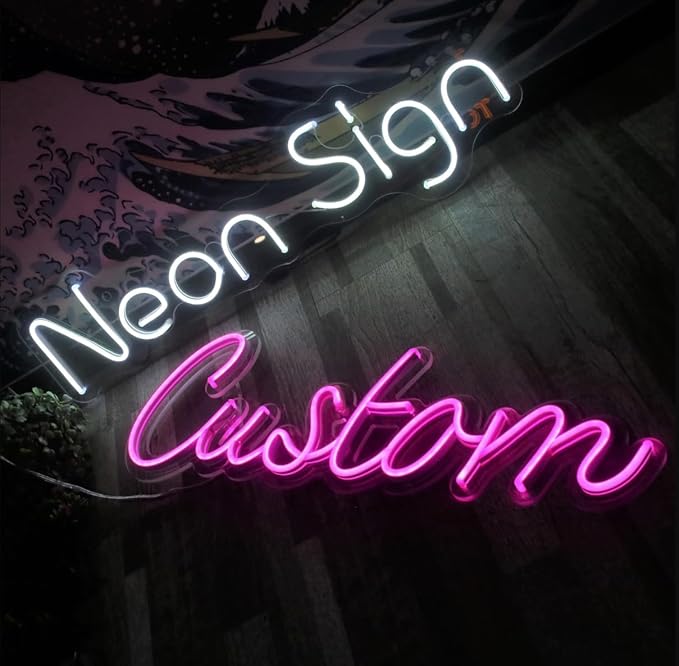 Ulalaza Custom Neon Signs, Personalized Neon Light for Wall Decor, Wedding Birthday Party Gift, Home Business Shop Name Logo