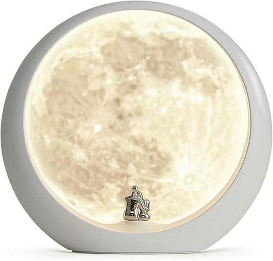 mamre Super Moon Night Light - Dimmable Table Lamp for Home Decor Unique Couple's Gift for Anniversaries, Weddings, Valentine's Day, and Christmas