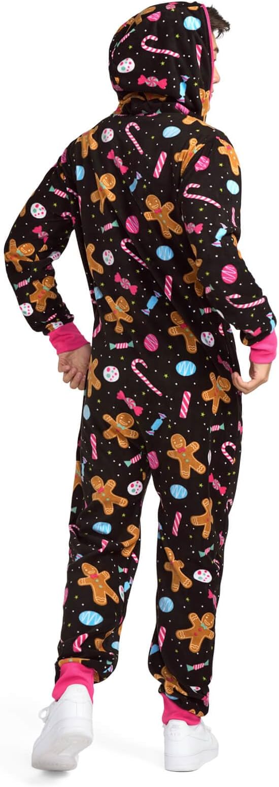 Tipsy Elves Christmas Onesies for Adults - Comfy Unisex Matching Holiday Jumpsuits with Convenient Pockets