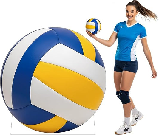 Volleyball Cardboard Cutout, 8FT Life Size Cutouts Decor for Sports Themed Party Backdrop, Photo Booth Props, Birthday Table Centerpieces, Volleyball Game Stand Up Display