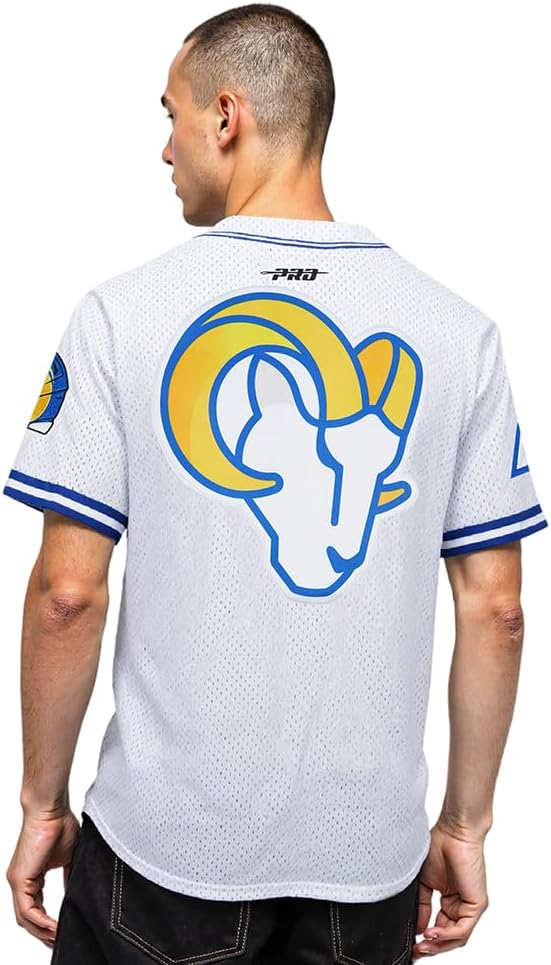 Pro Standard Mens NFL Mesh Button Down Top