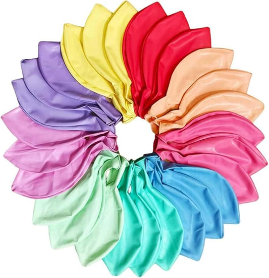 45 Pack Pastel Balloons 36 inch Multicolor Macaron Balloon Bulk for Easter Valentine's Day Girls Birthday Baby Shower Party Decoration