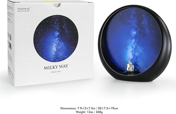 mamre Galaxy Space Nightsky Light Unique Anniversary Birthday Valentine’s Day Christmas Gift for Him/Her Snuggle Lovers Sitting Under The Milky Way