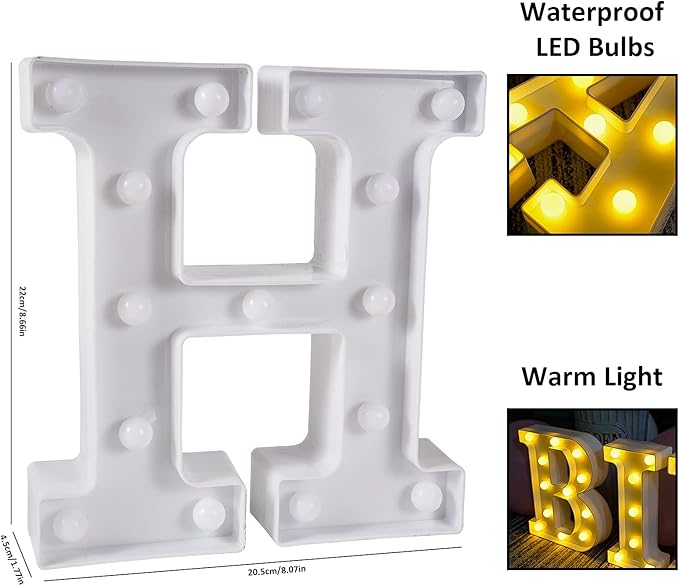 Brightdeco 155 Bulbs Happy Birthday LED Marquee Light Up Letters Sign (Large Size)