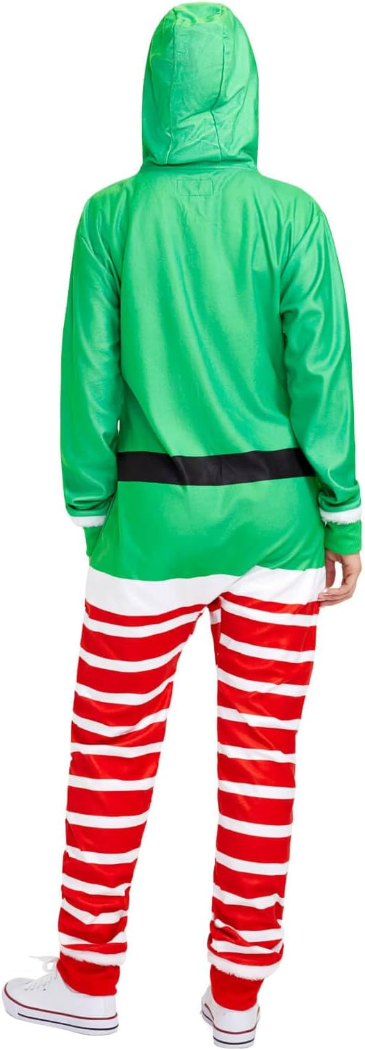 Tipsy Elves Christmas Onesies for Adults - Comfy Unisex Matching Holiday Jumpsuits with Convenient Pockets