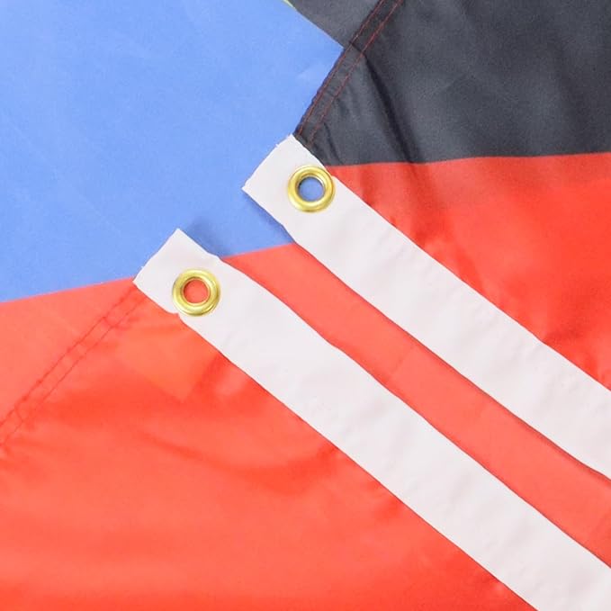 AZ FLAG Pack of 10 Antigua and Barbados Flags - 90 x 60 cm - Antigua Flag 100% Polyester with Integrated Metal Eyelets