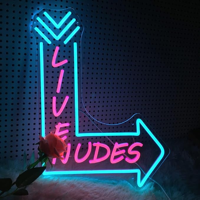 Large Live Neon Sign (20X15inches), Neon Signs for Man Cave & Home Art Decor,USB Powered LED Neon Lights Signs with Dimmer for Bar Office Hotel Pub Cafe Recreation Room Sign