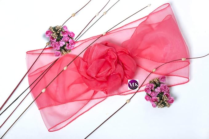 VDS Pack of 150 | Coral | Organza Chair Sashes Crystal Sheer Tulle Dining Chair Bows Tie Ribbon for Wedding Birthday Graduation Engagement Ceremony Event Party Banquet Venue Hotel Decoration