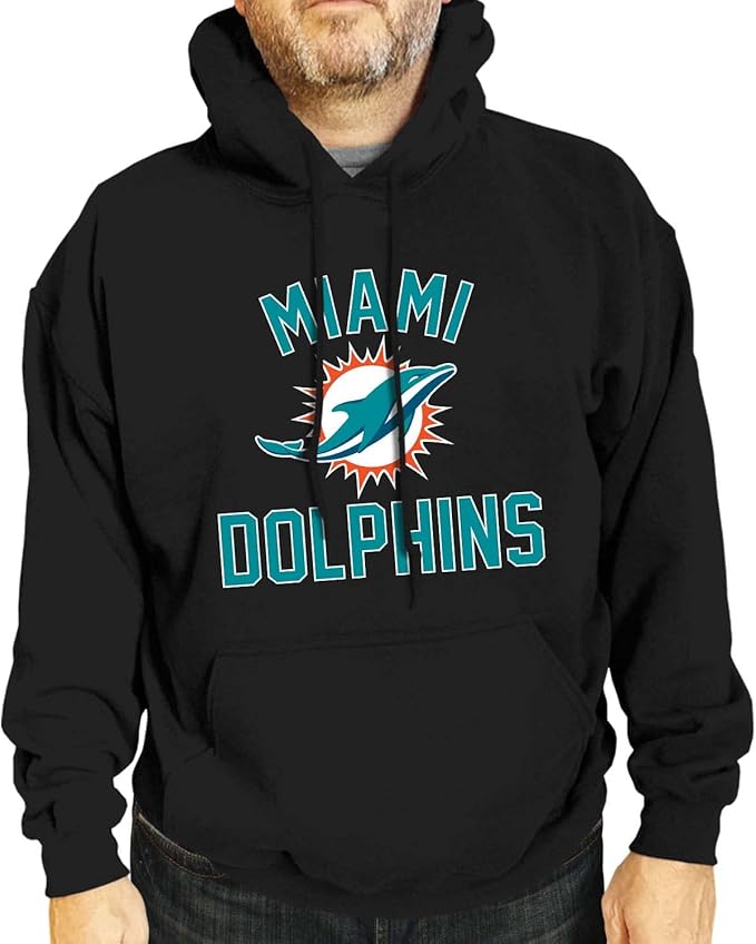 Team Fan Apparel NFL Adult Gameday Hooded Sweatshirt - Poly Fleece Cotton Blend - Stay Warm and Represent Your Team in Style