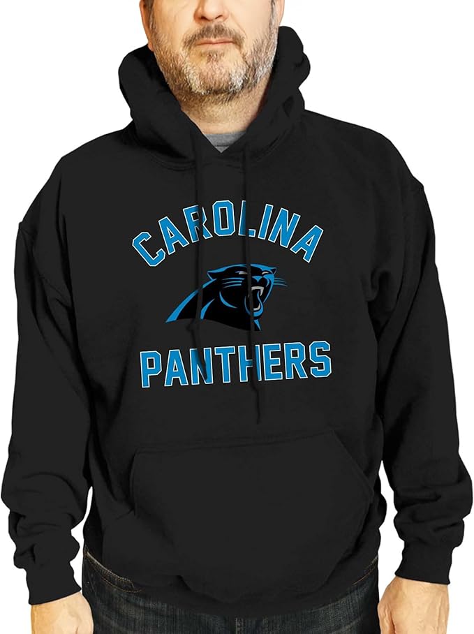 Team Fan Apparel NFL Adult Gameday Hooded Sweatshirt - Poly Fleece Cotton Blend - Stay Warm and Represent Your Team in Style