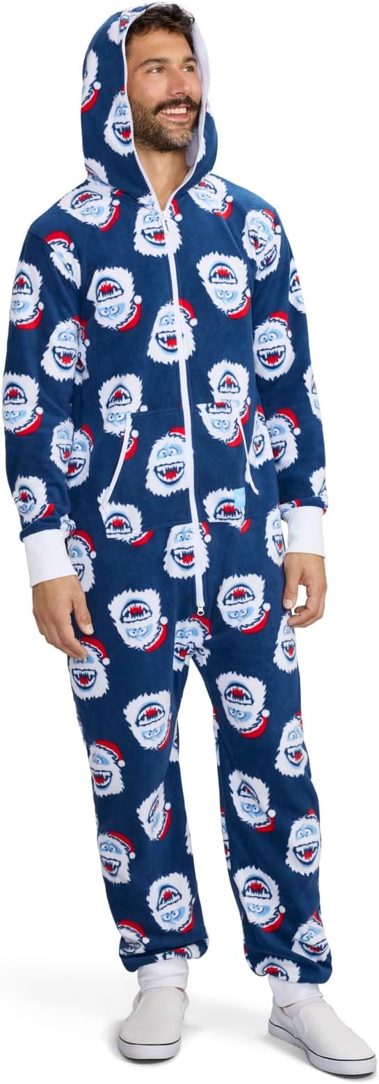Tipsy Elves Christmas Onesies for Adults - Comfy Unisex Matching Holiday Jumpsuits with Convenient Pockets