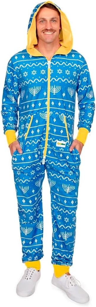 Tipsy Elves Christmas Onesies for Adults - Comfy Unisex Matching Holiday Jumpsuits with Convenient Pockets
