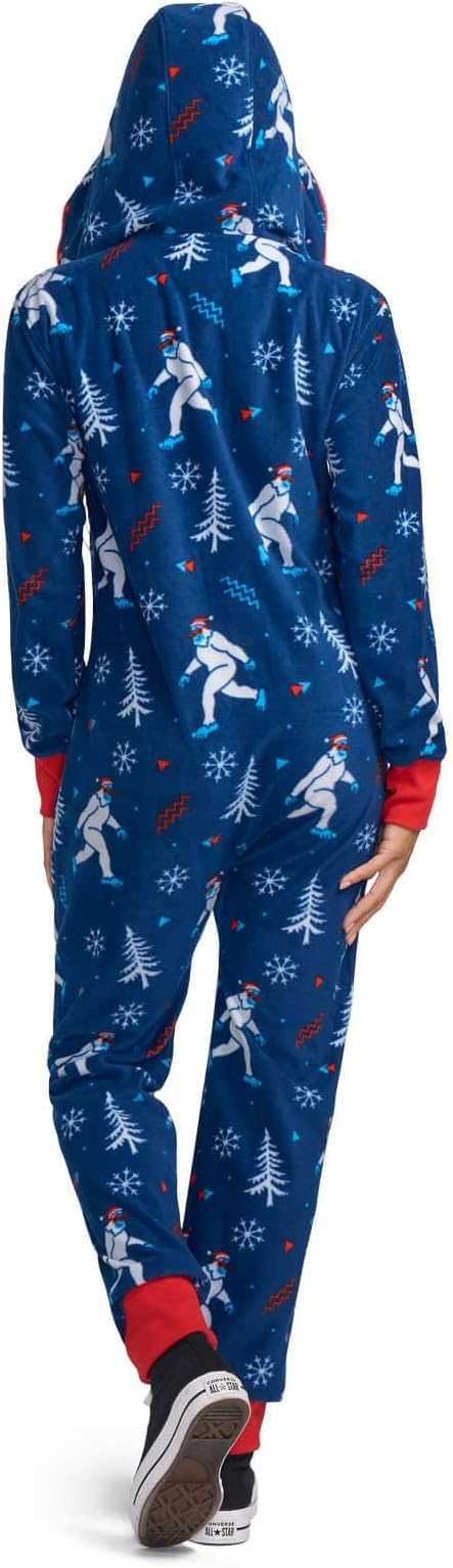 Tipsy Elves Christmas Onesies for Adults - Comfy Unisex Matching Holiday Jumpsuits with Convenient Pockets
