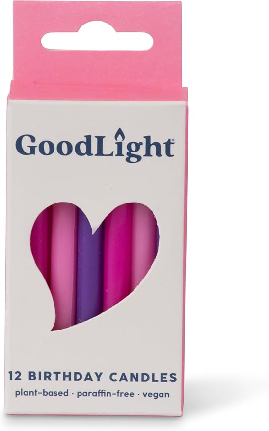 Birthday Candles (Pinks and Purples) Case of 12-144 Candles Total