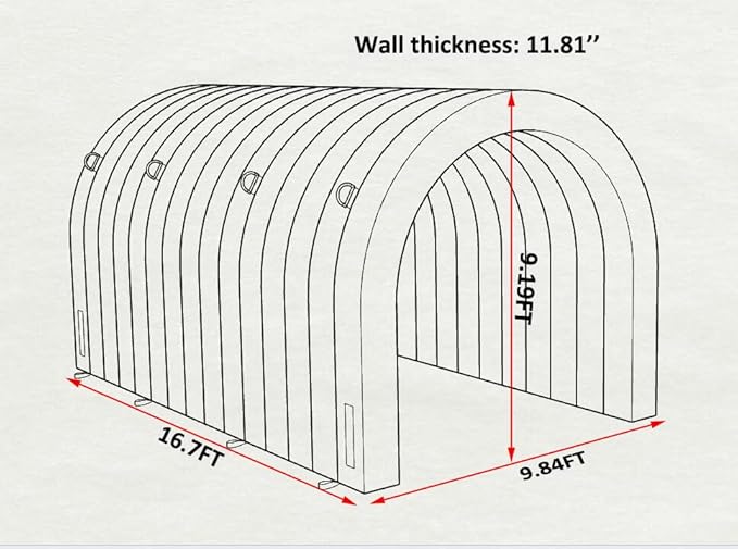 SAYOK 16.7FT Inflatable Tunnel Sport Tunnel Entrance Inflatable Football Tunnel Tent Inflatable Entryway with Blower for Event Advertise Business Exhibition Promotion(Black, 16.7ft x 9.84ft x 9.19ft)