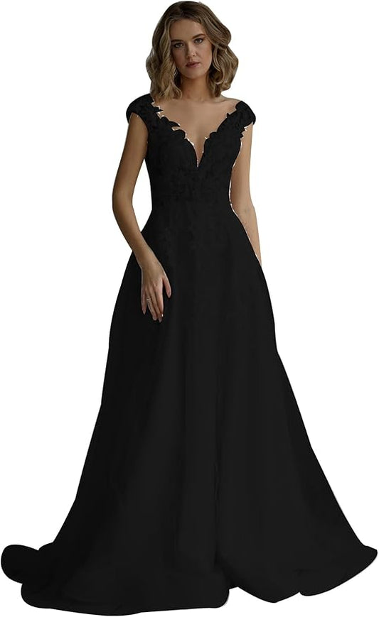 Boho Lace Wedding Dresses for Bride 2026 Tulle Long Sleeve Wedding Dress Ball Gowns Satin Mermaid Bridal Gown