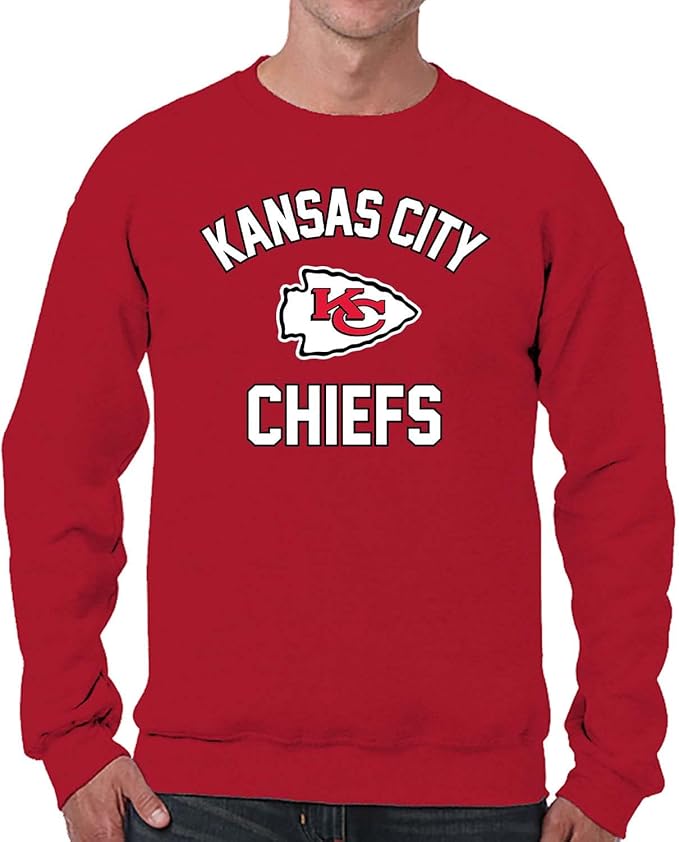 Team Fan Apparel NFL Adult Gameday Football Crewneck Sweatshirt - Cotton Blend - Stay warm, comfortable & stylish on game day