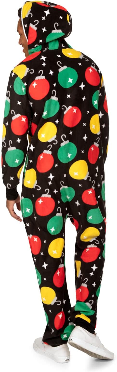 Tipsy Elves Christmas Onesies for Adults - Comfy Unisex Matching Holiday Jumpsuits with Convenient Pockets