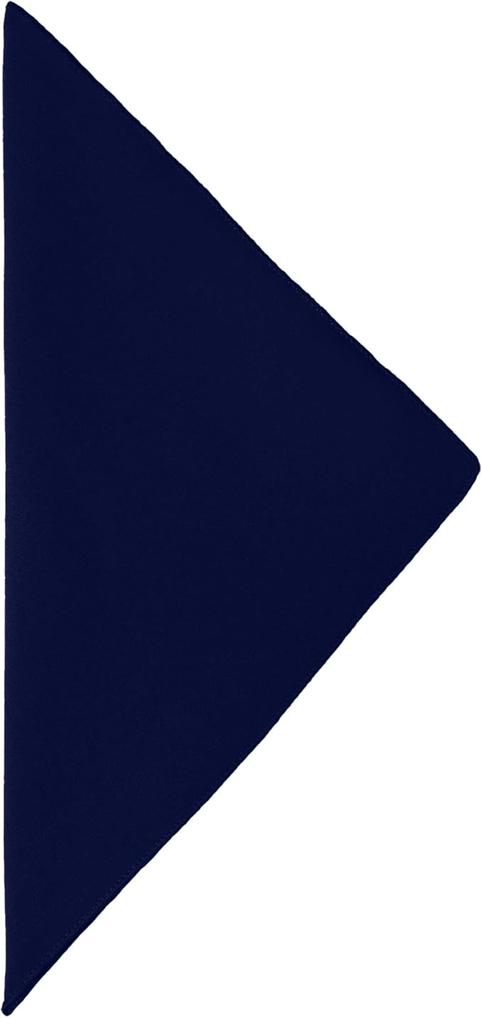Ultimate Textile Cotton-Feel Deep Royal Cloth Napkins - 17" x 17" (Set of 24) Washable Dining Quality Polyester, Wrinkle & Stain Resistant