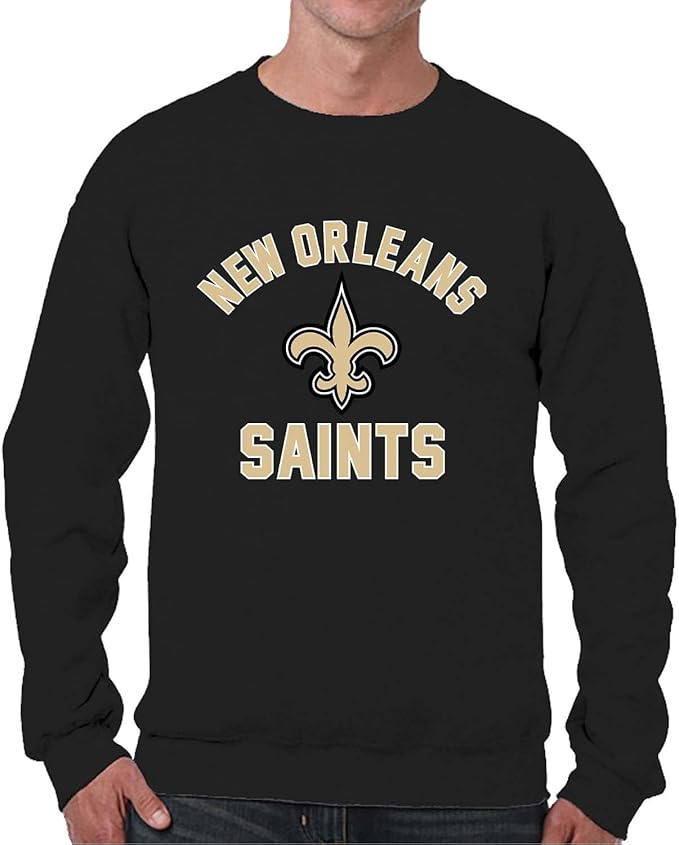 Team Fan Apparel NFL Adult Gameday Football Crewneck Sweatshirt - Cotton Blend - Stay warm, comfortable & stylish on game day