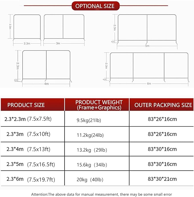Custom Tension Fabric Display Backdrop Banner Stand - Vibrant HD Printing For Trade Shows Backdrop Booth , Conferences, Weddings, And More