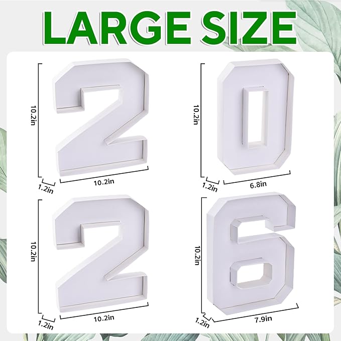 2026 Set Cardboard Number for Charcuterie 10.2'' Fillable Tray Charcuterie Paper Box for Graduation Anniversary Birthday New Year Party Decorations Chocolate Cookies Goodie Cupcake Box