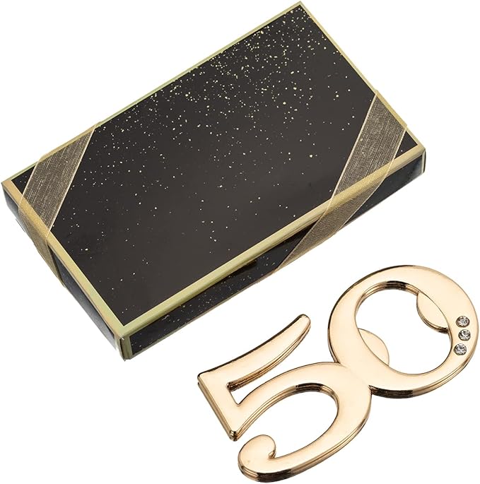 24PCS Latest 50 Bottle Openers for 50th Birthday Party Favors or 50th Wedding Party Gifts 50th Birthday Party Gifts Souvenirs Decorations for Guests