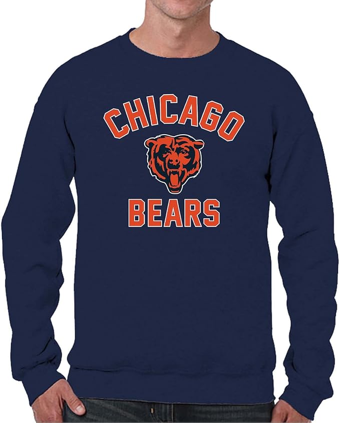 Team Fan Apparel NFL Adult Gameday Football Crewneck Sweatshirt - Cotton Blend - Stay warm, comfortable & stylish on game day