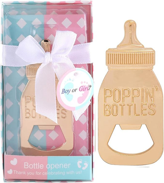 Set of 48 Bottle Opener Gender Reveal Party Favor for Guest,Boy or Girl Gender Reveal Party Decorations, Baby Shower Favors, Gender Reveal Party Souvenir Return Gift & Supplies (Blue and Pink, 48)