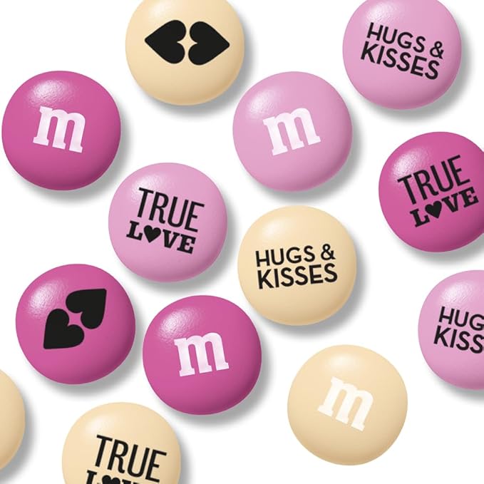M&M’S Teddy Bear with Heart Pillow Bundle, Unique Gift for Valentine's Day