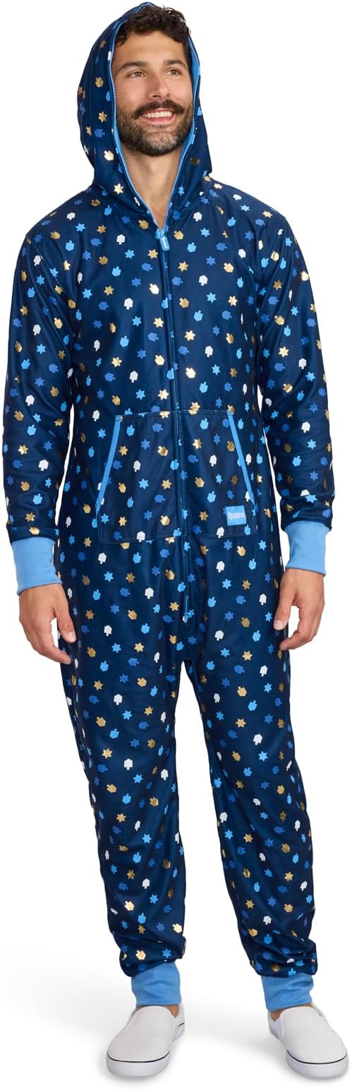 Tipsy Elves Christmas Onesies for Adults - Comfy Unisex Matching Holiday Jumpsuits with Convenient Pockets