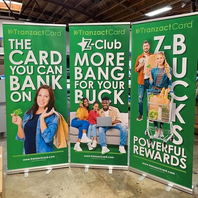 AOK Aluminum Retractable Banner 31x78 inch, Full Color, Conference Display, Trade Show Promotion Sign with Stand and Travel Case
