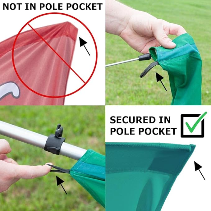 Vispronet Happy Birthday Feather Flag Kit – 13.5ft Pole Set, Cross Base, Weight Bag, and Pole Sleeve Bag – Great for Birthday Celebrations, Parties, Stores, and Venues – Printed in The USA…