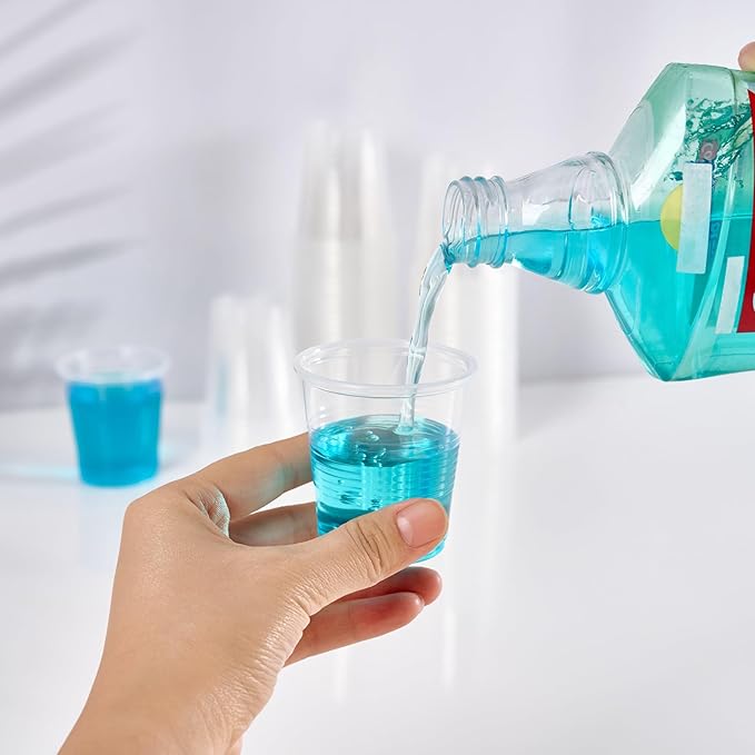 Turbo Bee 2500Pack 3oz Plastic Cups,Disposable Mouthwash Cups,3 Ounce Small Tumblers Ideal for Drinking Tasting, Food Samples