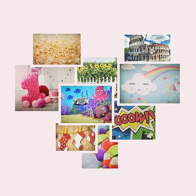 OERJU Happy Birthday Round Backdrop Cover Rustic Wood Purple Floral Flowers Birthday Background for Photography Girls Women Birthday Party Circle Backdrop Cover Cake Table Decoration 6x6ft