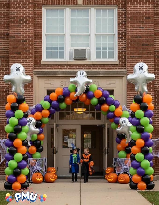 PMU 25 Pc Halloween Flying Ghost 24 Inch Mylar-Foil Balloon