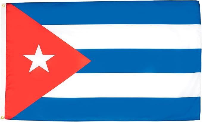 AZ FLAG - Cuba Flag - Large 5x8 Ft - 100D Polyester Cuban Big Banner with Two Metal Grommets - Fade Resistant - Vivid Colors - 5' x 8' Feet - 250x150 Cm