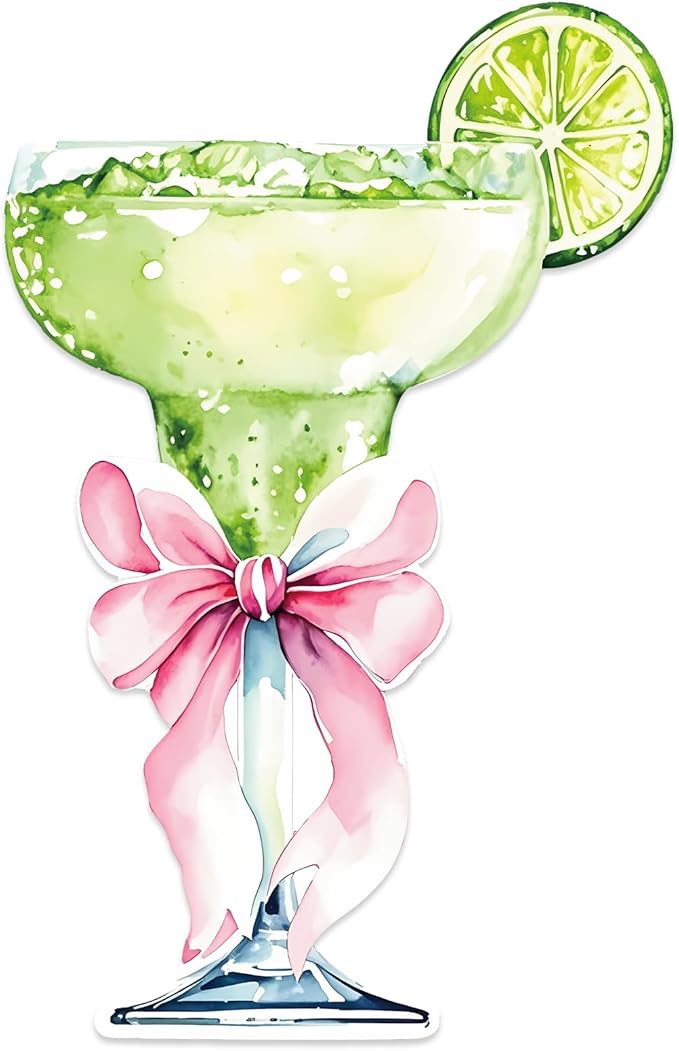 4ft Large Martini Bow Cardboard A Tini Bit Older Birthday Cutout Stand Green Margarita Backdrop Decorations for Women Coquette Bachelorette Bridal Shower Party Decor