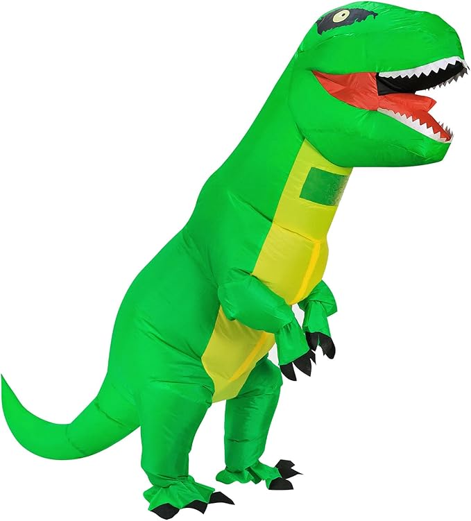 inflatable dinosaur costume adult, T-Rex Dinosaur Costume Adults Funny Cosplay Halloween