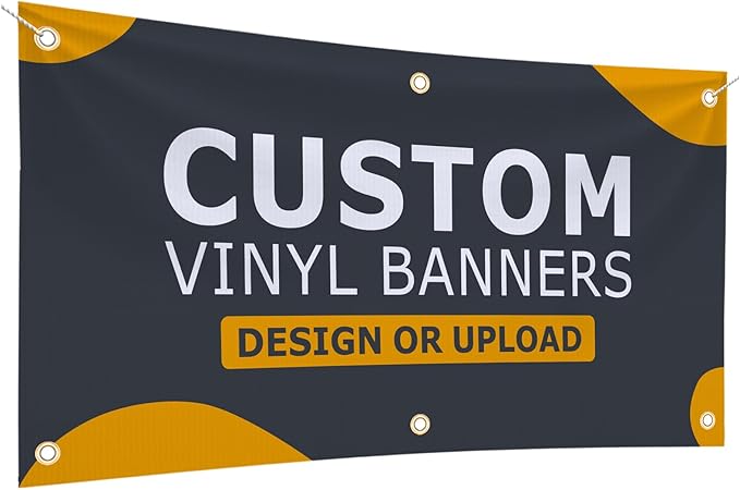 GotPrint Custom Banner 13oz Matte | Personalized Custom Vinyl Banner for Grand Openings, Graduations, Parties, Event Promotions | Add Your Text, Logos, Image, Indoor or Outdoor Use, 2 ft x 4 ft