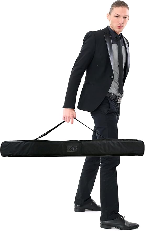 Custom Retractable Banner with Aluminum Frame - Portable, Durable & Easy Setup - For Events, Promotion & Advertising (Silver Stand, 36"x81")