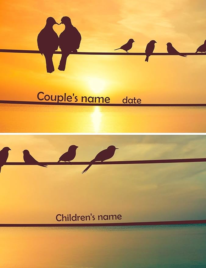 IPIC - We Are Family Personalized Artwork with Names, Customized Gift for Anniversary. Giclee Wall Art with High Grade Frame. Picture Size: 24x16,Total Size: 27X19