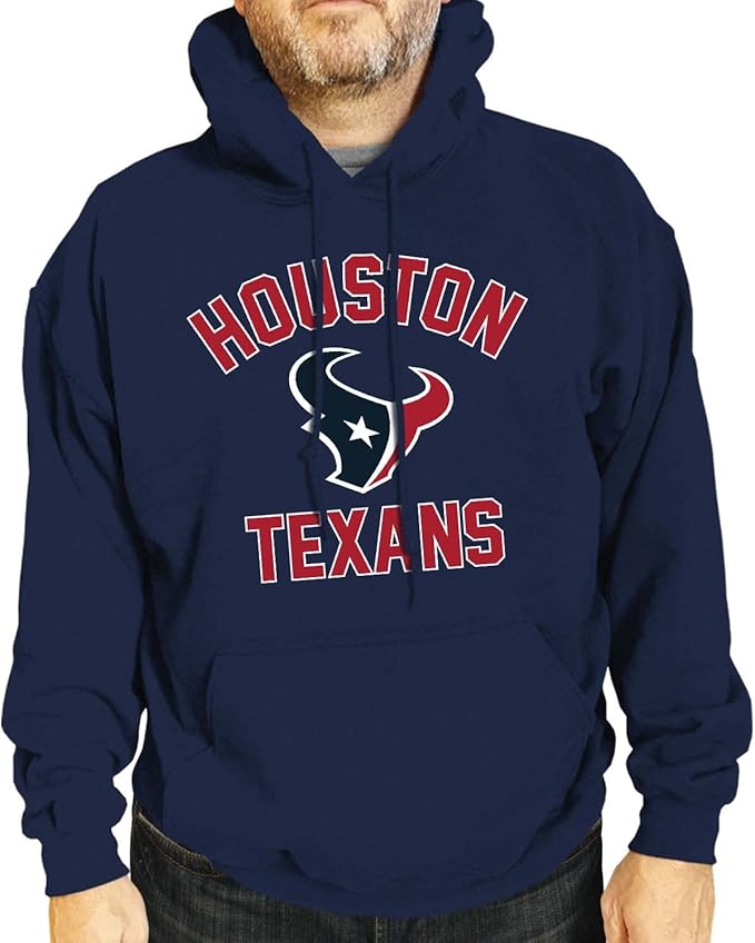 Team Fan Apparel NFL Adult Gameday Hooded Sweatshirt - Poly Fleece Cotton Blend - Stay Warm and Represent Your Team in Style
