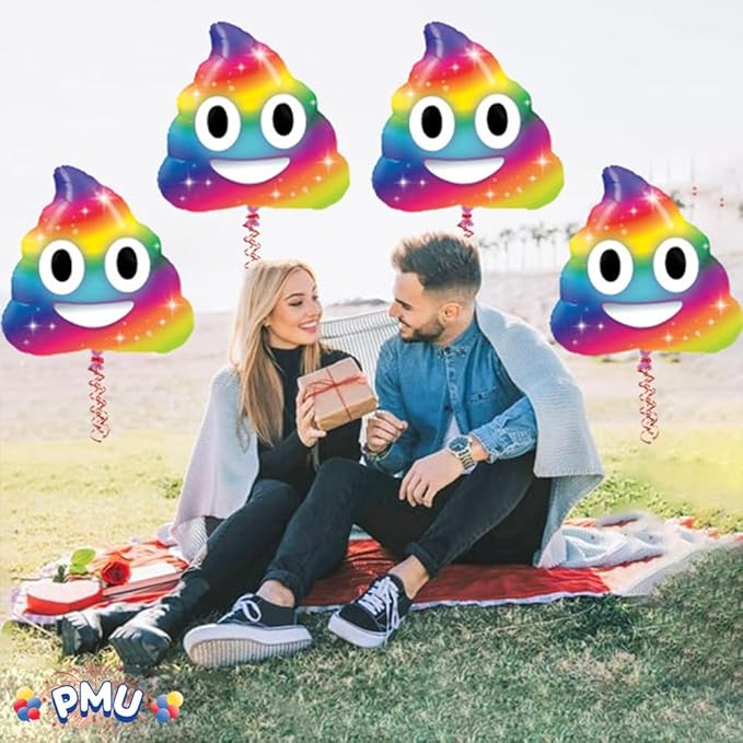 PMU Valentines Day Mylar - Foil Balloons for Special Events, Rainbow Pooh LoL 30 Inch Balloon Photo Props Party Decoration and Accessories (25/Pkg) Pkg/1